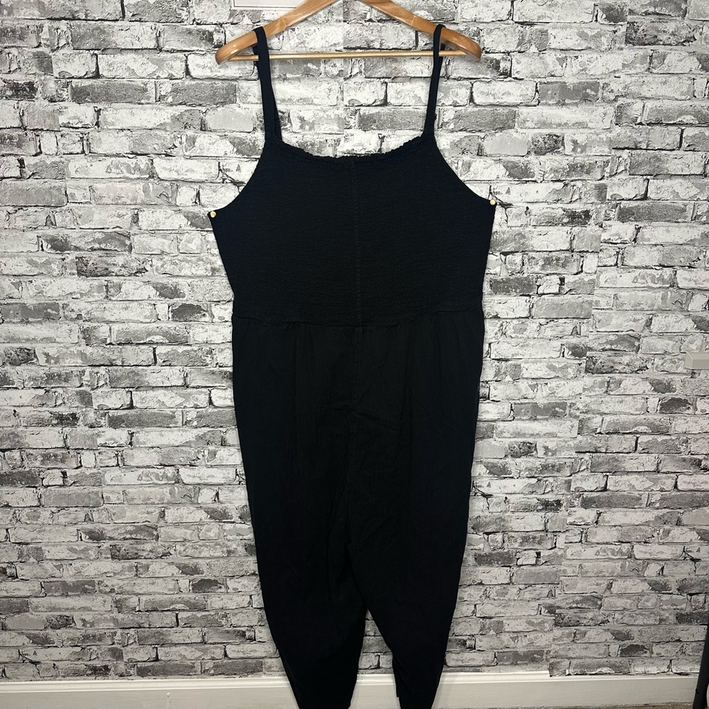 EUC Old Navy Textured Black Jumpsuit Size 4X *Used